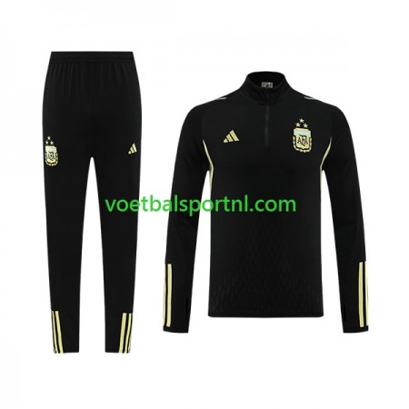 Argentinië Zwart Trainingsjack Pak 2023-24